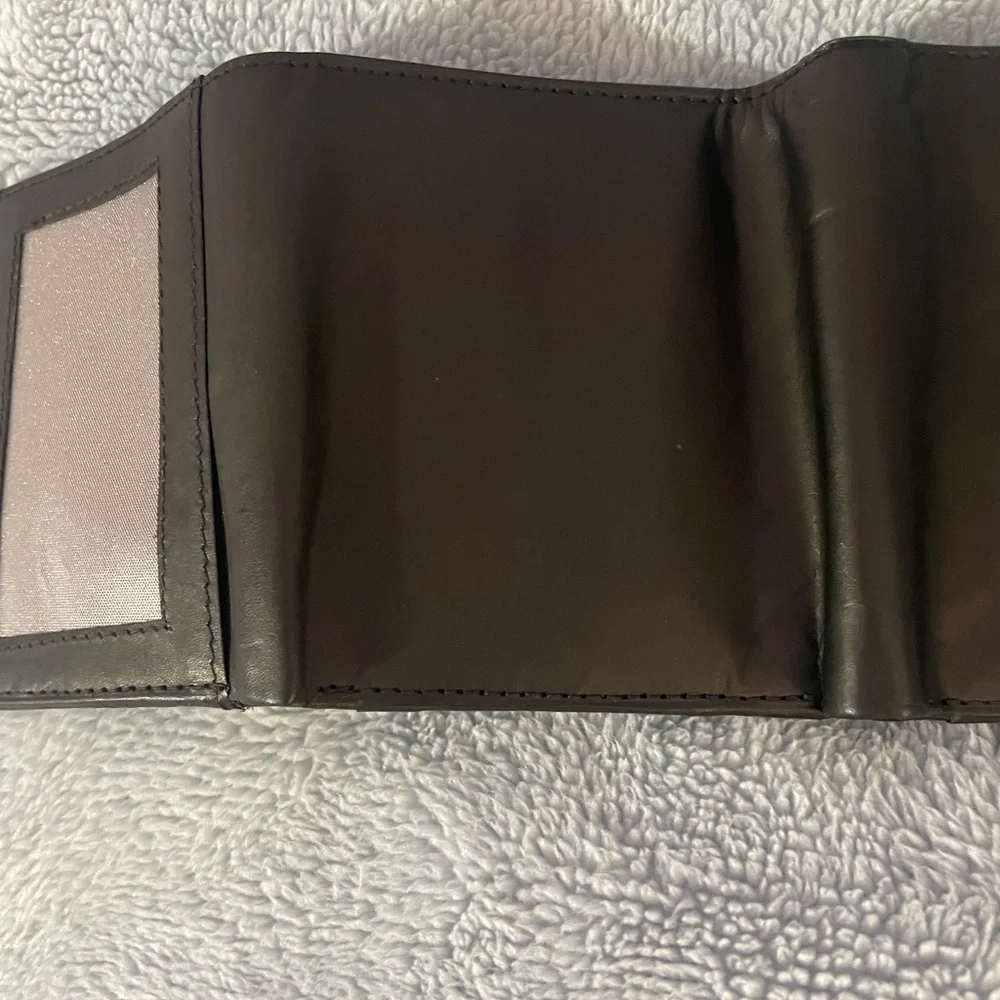 Vtg German Leather Trifold -Rare Eurocard “Deutschland” Credit card insert.NEW